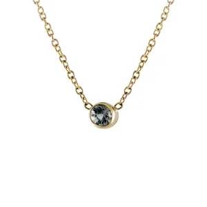 14K AQUAMARINE NECKLACE
