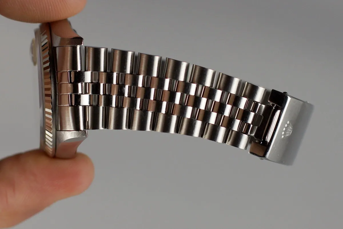 1995 Rolex DateJust 16234 Factory Diamond Silver Dial with Papers