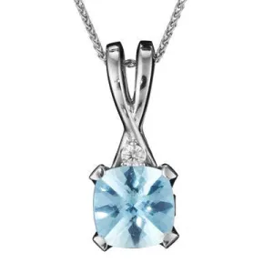 Aquamarine Drop Necklace