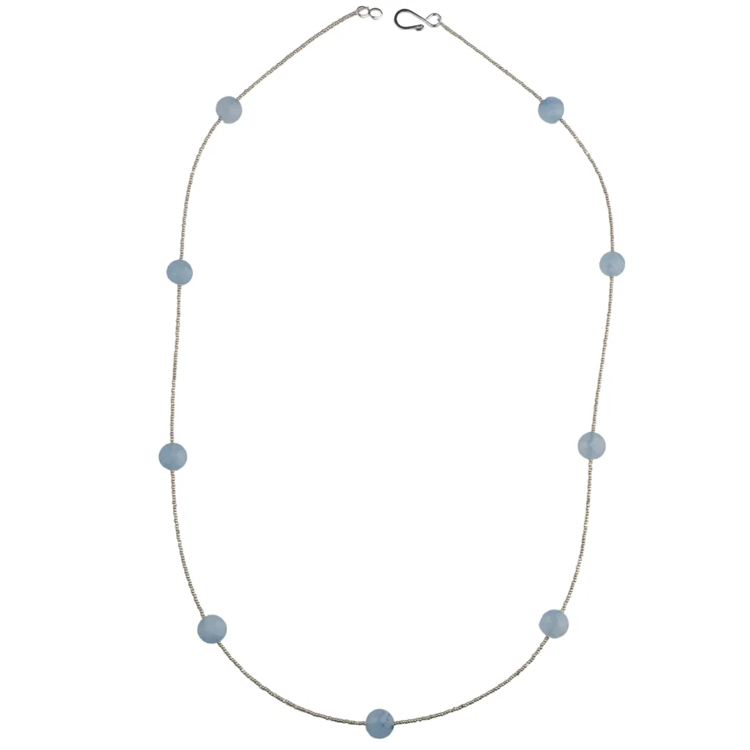 Aquamarine Necklace and Earring
