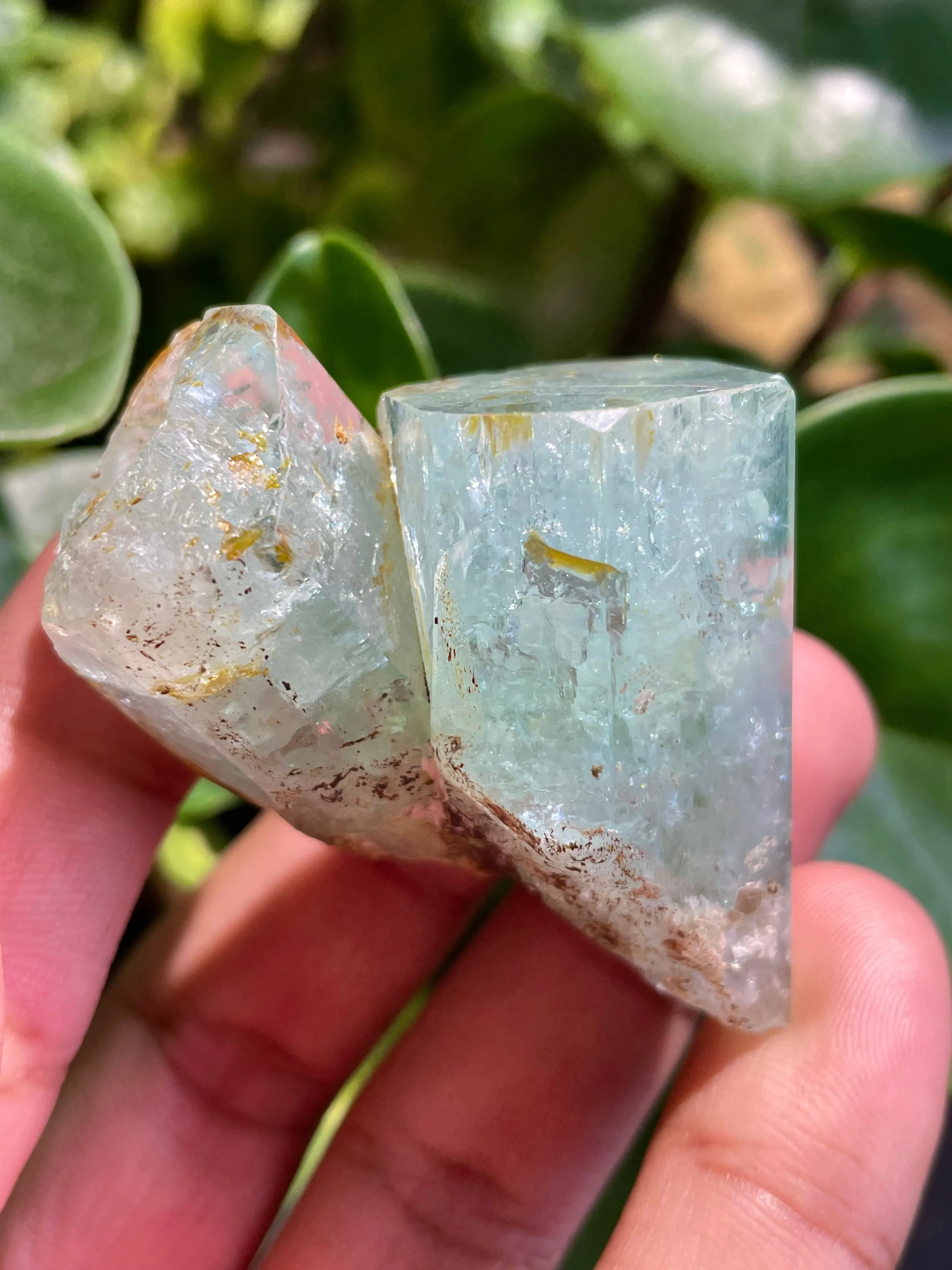 AQUAMARINE SPECIMEN 88g WITH BLACK TOURMALINE FROM ERONGO MOUNTAIN, ERONGO REGION, NAMIBIA, ERONGO AQUAMARINE CRYSTAL, CRYSTAL HEALING