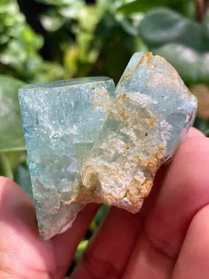 AQUAMARINE SPECIMEN 88g WITH BLACK TOURMALINE FROM ERONGO MOUNTAIN, ERONGO REGION, NAMIBIA, ERONGO AQUAMARINE CRYSTAL, CRYSTAL HEALING