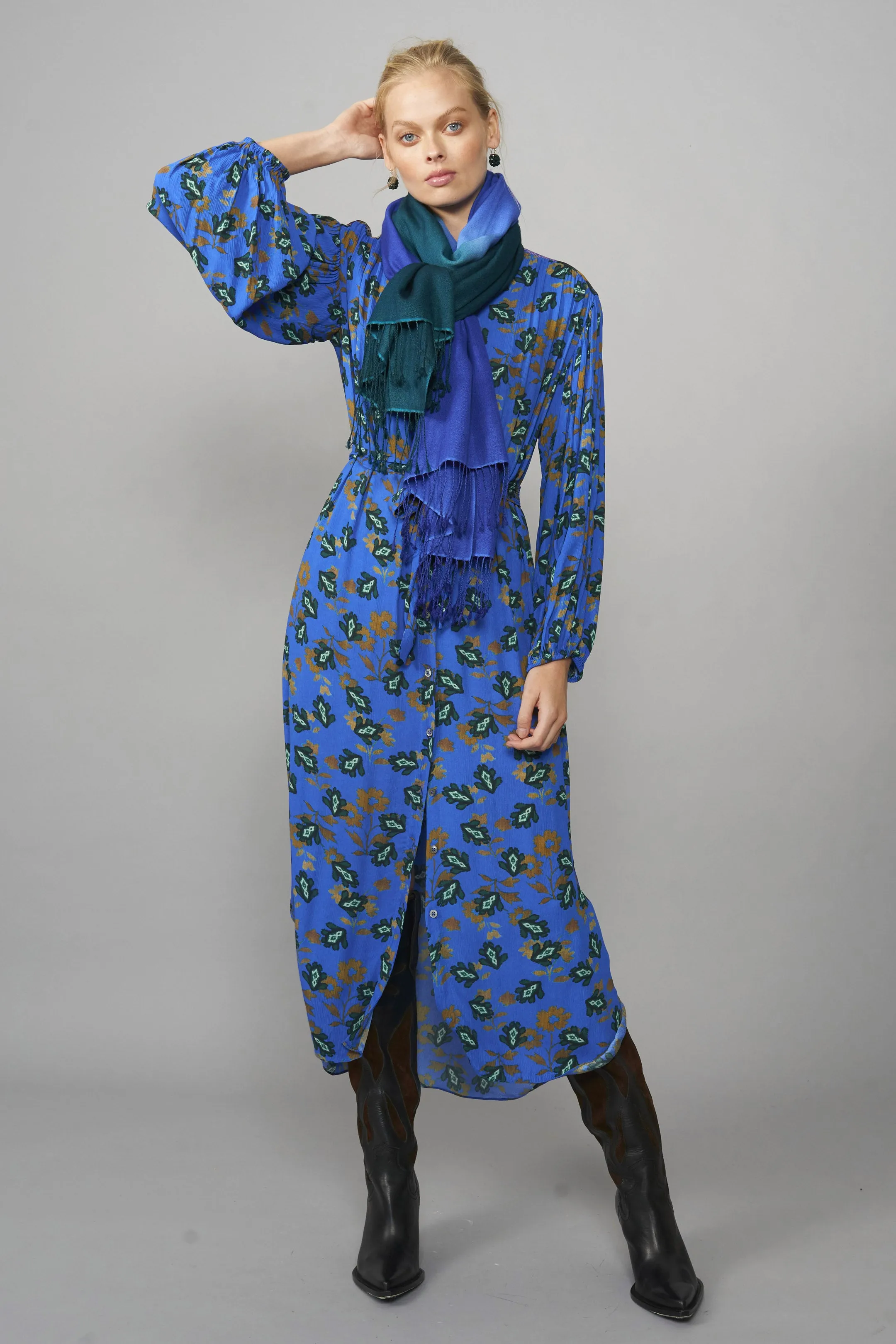 Celeste Crinkle Crepe Dress