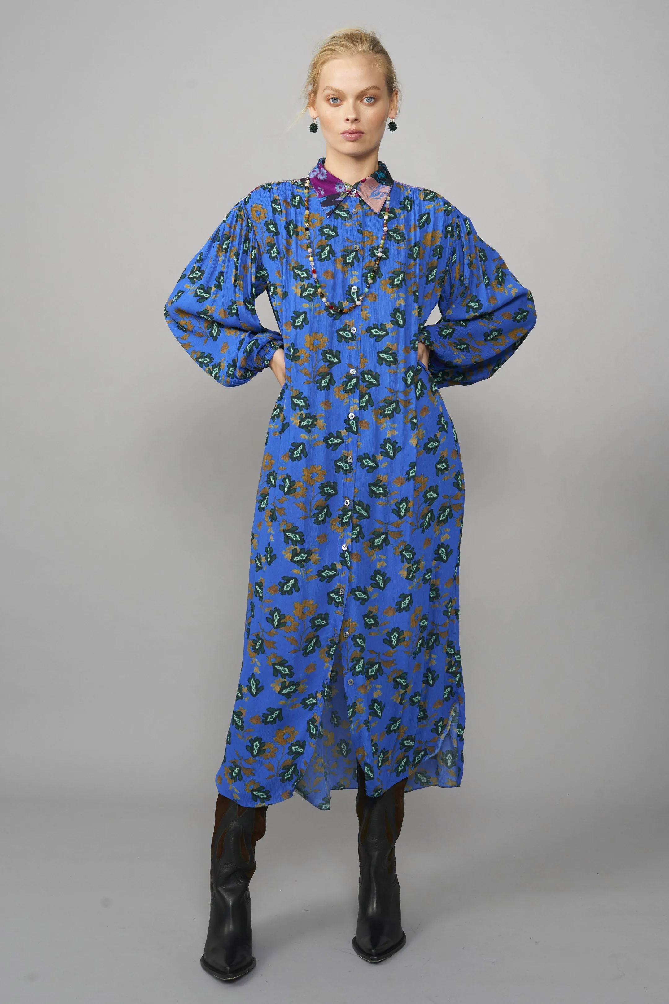 Celeste Crinkle Crepe Dress