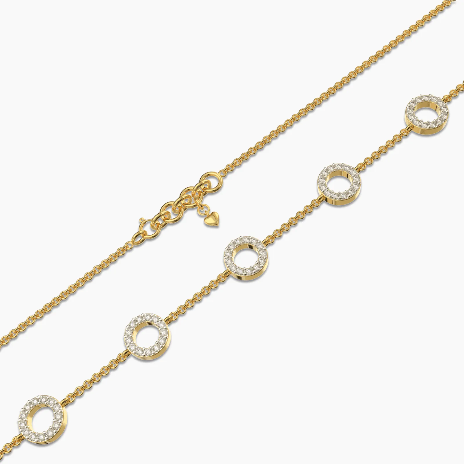 Circle Of Charms Diamond Bracelet