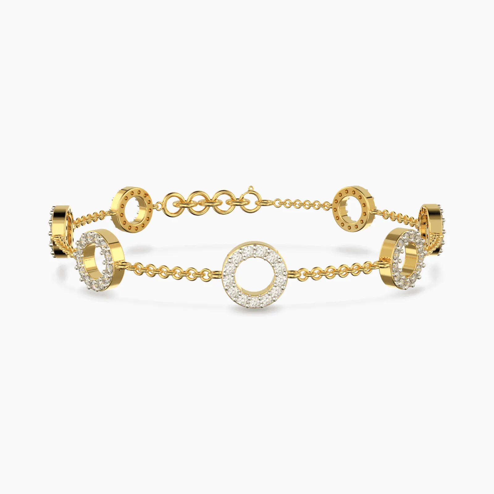 Circle Of Charms Diamond Bracelet