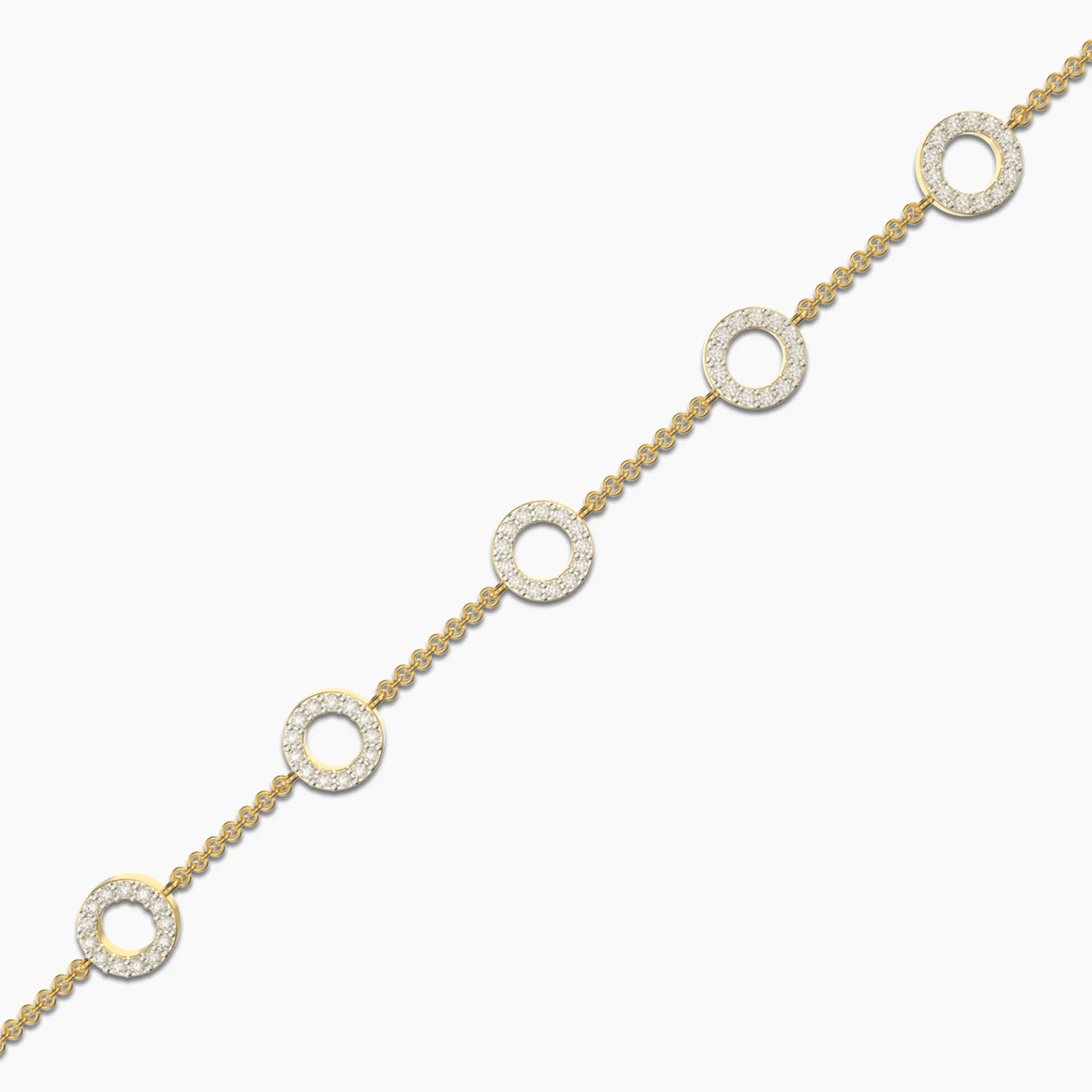 Circle Of Charms Diamond Bracelet