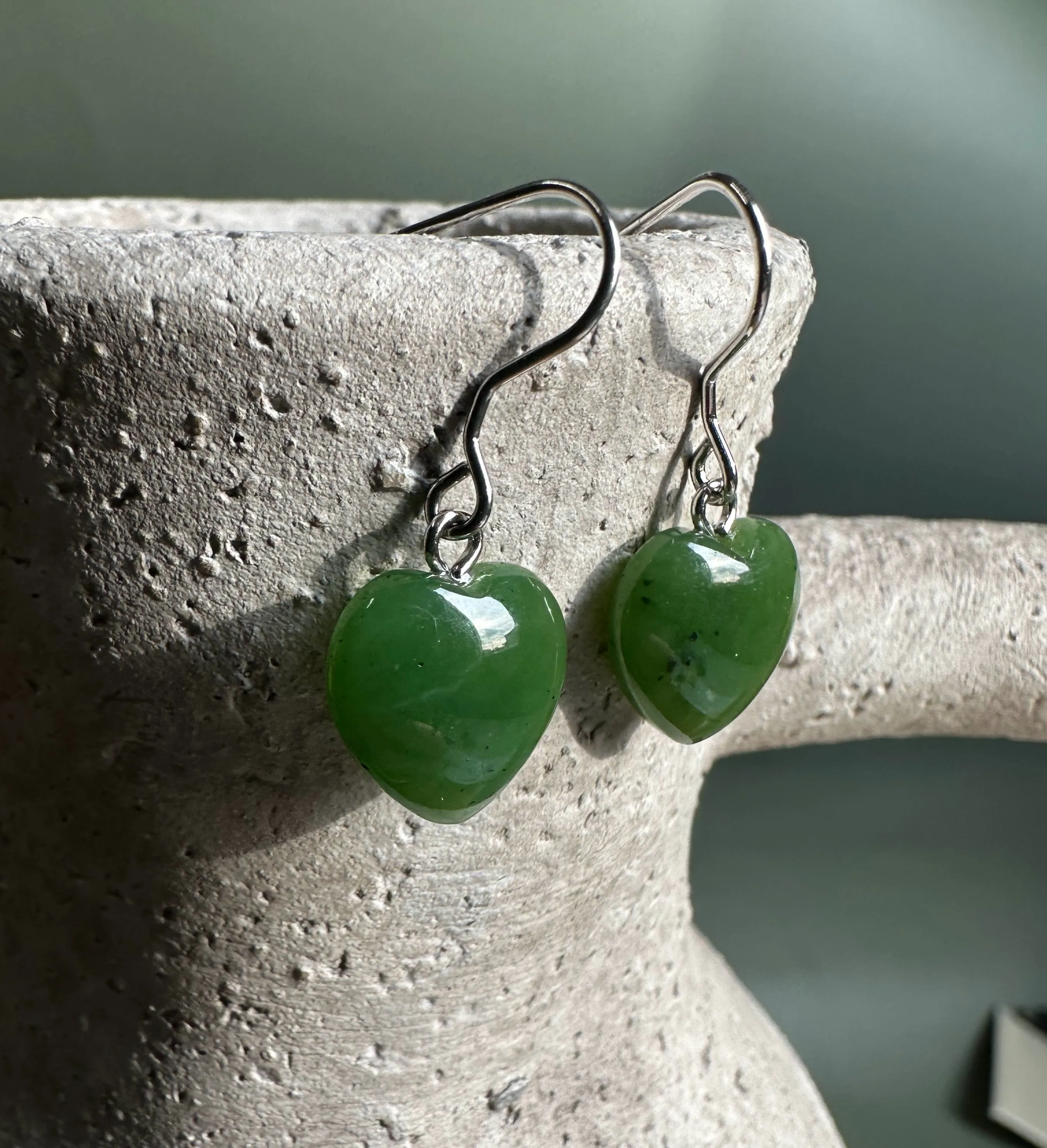 Earrings, Heart 12mm
