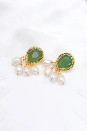 Kirstin Jade Freshwater Pearl Drop Earrings