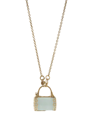 Lucchetto Aquamarine Pendant Necklace