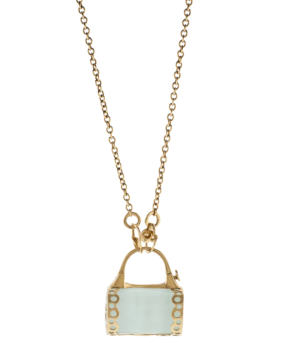 Lucchetto Aquamarine Pendant Necklace