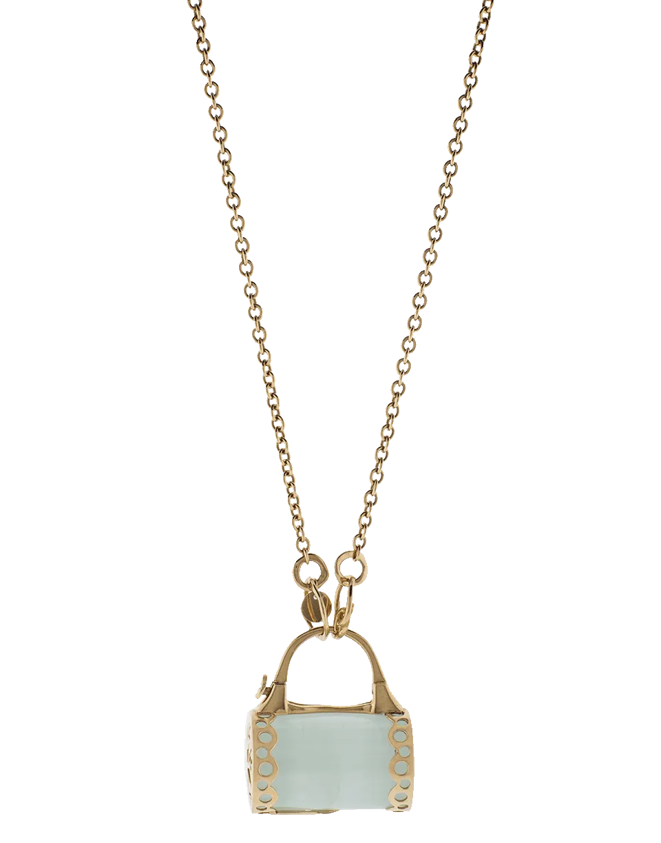 Lucchetto Aquamarine Pendant Necklace