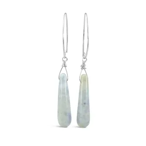 Mayan Jade Short Droplet Earrings