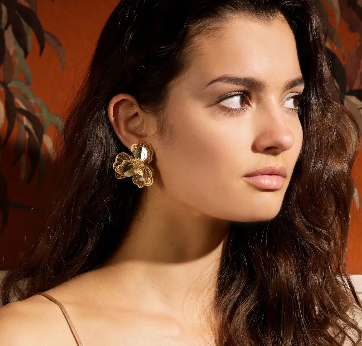 Mignonne Gavigan Poppy Stud Earrings Gold