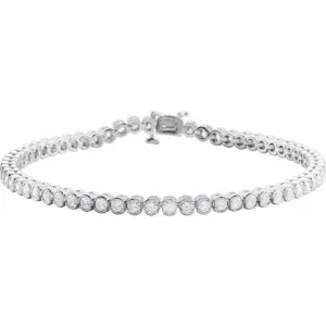 Natural Diamond Line (Tennis) Bracelet