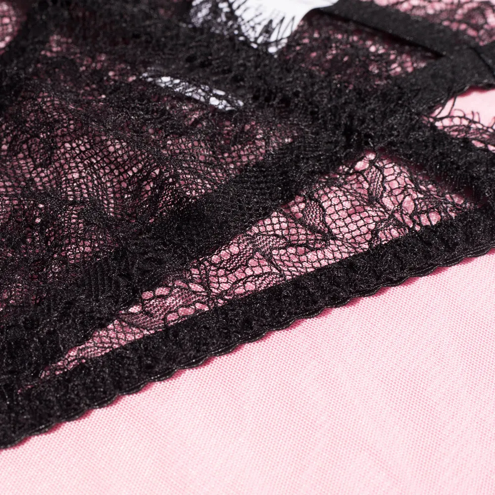 Noir Opulence Lace Ensemble