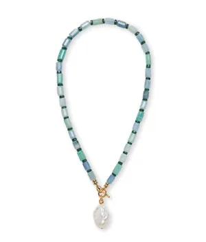 Pearl Isle Necklace in Sea