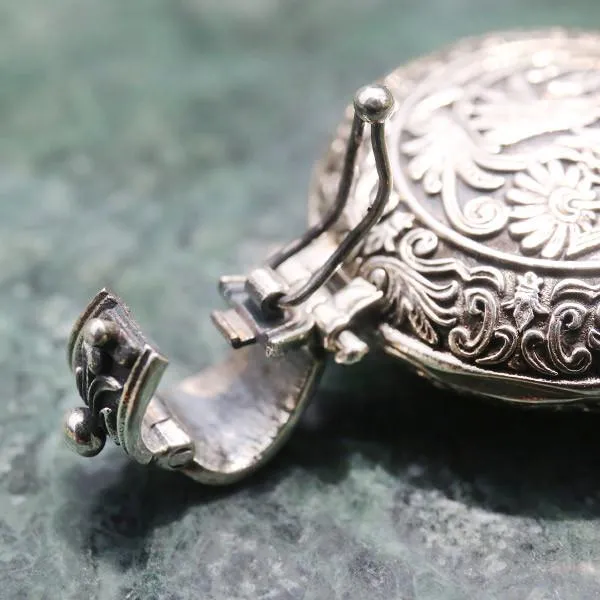 Ruby Wild Flower Locket