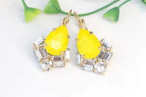 YELLOW LEMON EARRINGS