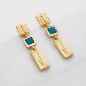 Zafino | Samantha Earring - Blue Black Jade